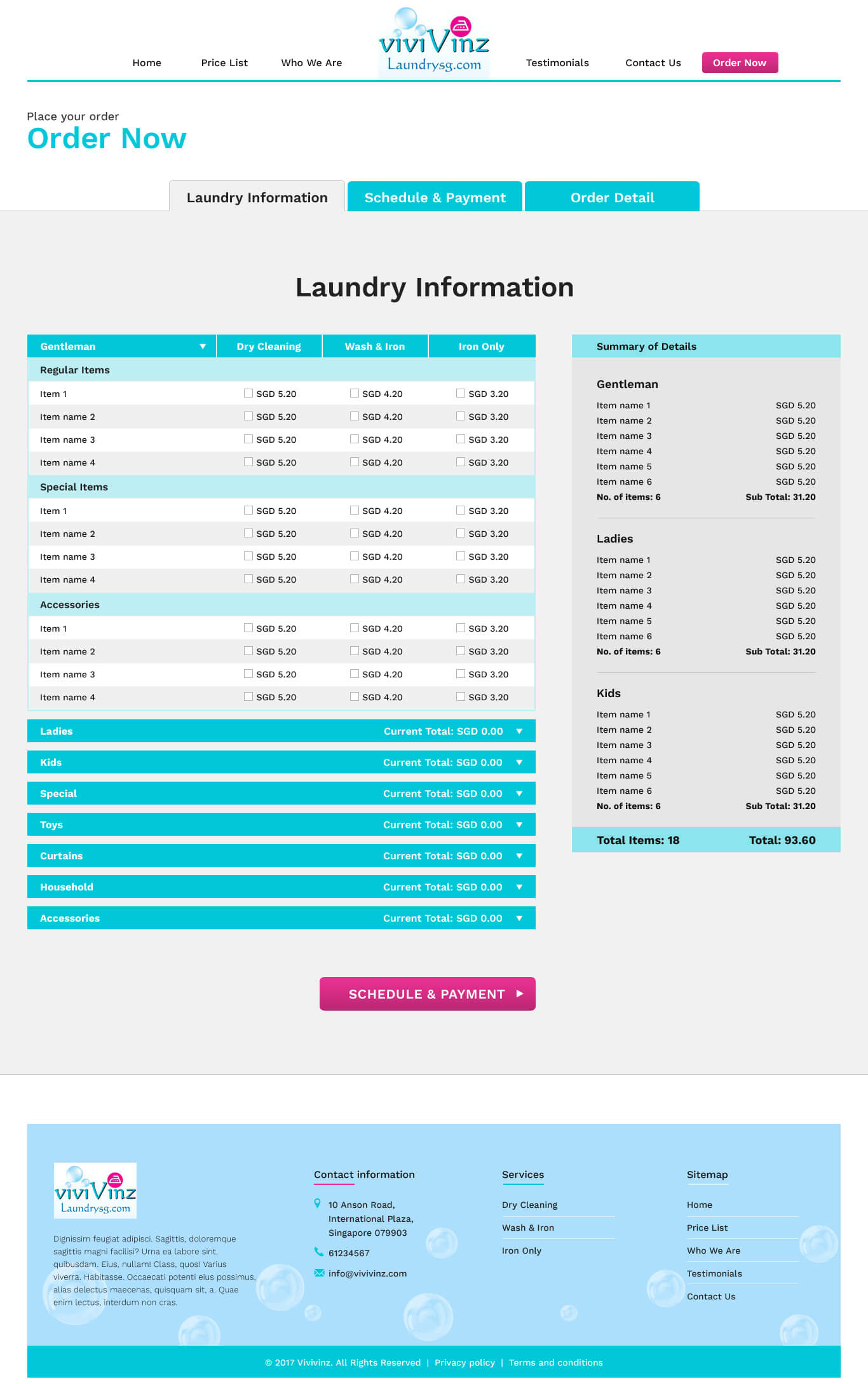 Laundry Portfolio